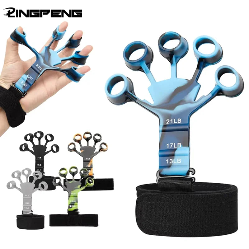 Finger Gripper Exerciser with 6 Resistant Levels Recovery Physical Tools Hand Strengthener for Patient