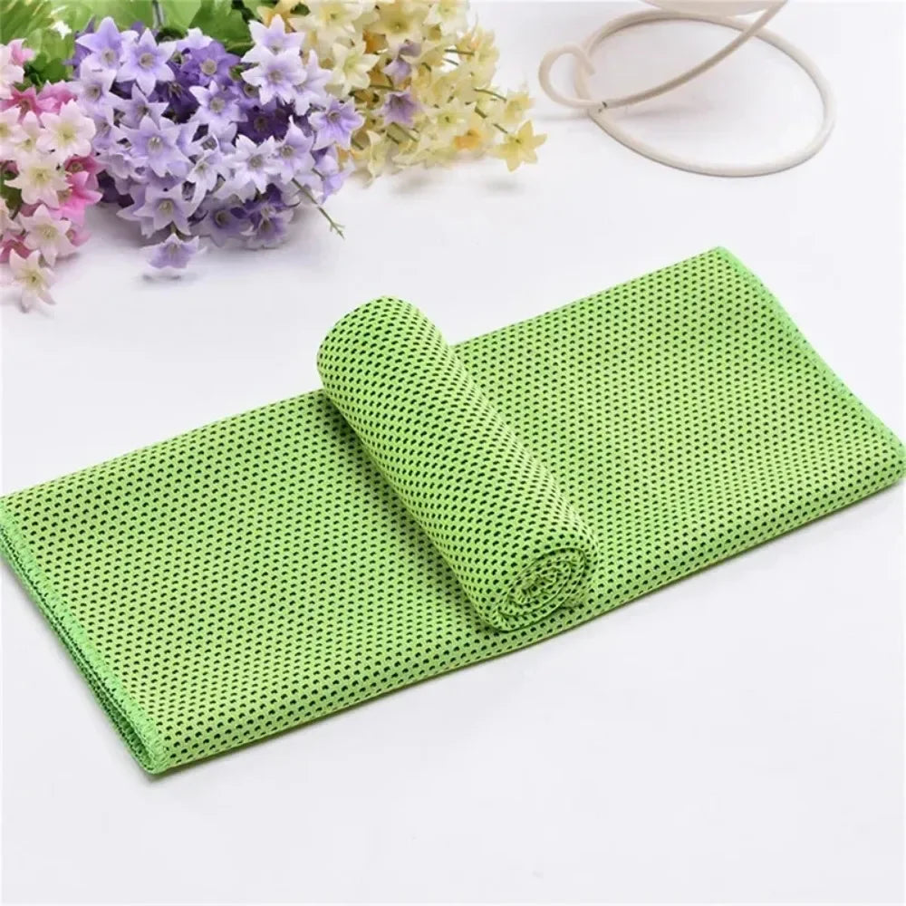 Cooling Towel Outdoor Cooling Ice Cool Sports Towel Labor Carrying Sweat-Wiping Quick-Dry Polyester Cooling Towel
