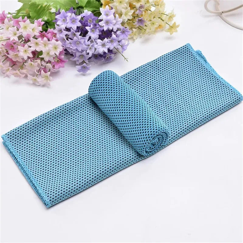 Cooling Towel Outdoor Cooling Ice Cool Sports Towel Labor Carrying Sweat-Wiping Quick-Dry Polyester Cooling Towel