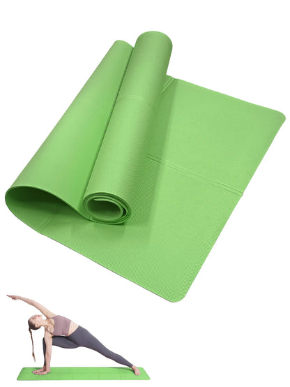 Yoga Mat Pilates Fitness Mat 3/4/6Mm Thicknes Non Slip Yoga Cushion Travel Fitness Exercise Pad for Women Home Gym Floor Workout