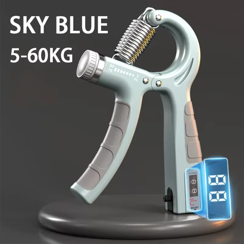 5-60Kg Adjustable Hand Grip Strengthener With Counter. Wrist, Forearm and Hand Exerciser for Muscle Building