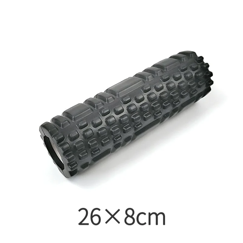 Hollow foam massage roller for muscle relief, yoga, physiotherapy, and rehab.