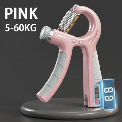 5-60Kg Adjustable Hand Grip Strengthener With Counter. Wrist, Forearm and Hand Exerciser for Muscle Building